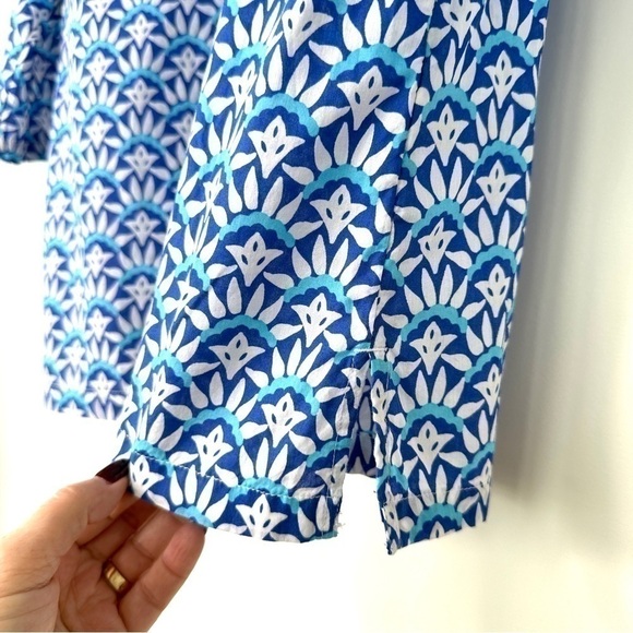 Talbots tunic top with 3/4 length sleeves and v-neck, 💯 cotton, petite size - Picture 5 of 10